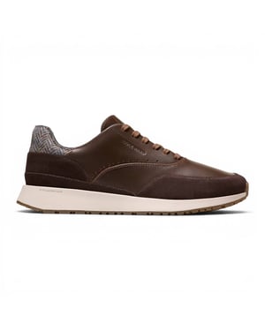 Cole Haan GrandPro Luxe Mile Trainer för herrar Bruna lädersneakers - C44519