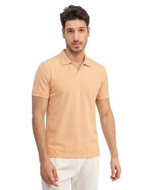 Polo korte mouw Blue Industry oranje regular fit