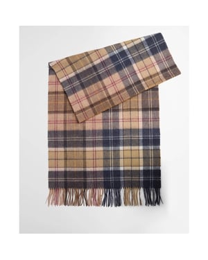 Barbour serena tartan scarf lsc0477 tn39 birchwood/muted tartan