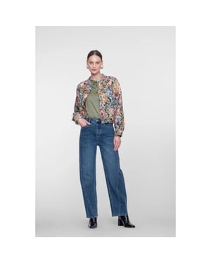 Geisha 61530-10 811 barrel jeans stonewash denim tinted