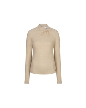 Lofty Manner top havina knotted collar rh10.1 121 sand
