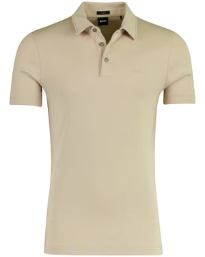 Poloshirt BOSS Black jersey beige