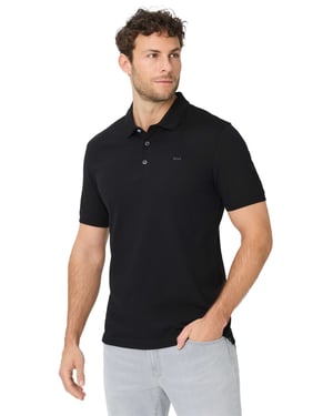 zwarte poloshirt korte mouw Brax normale fit