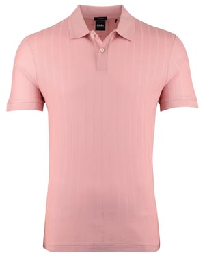 BOSS Black H-Parlay poloshirt roze strepen 2-knoops