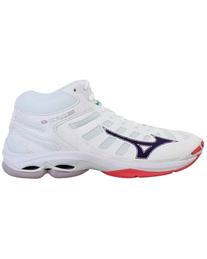 Mizuno Wave Voltage 2 Mid Womens White Volleyball Shoes