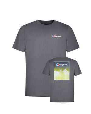 Berghaus Men's Short Sleeve Pinnacle Tee Grey