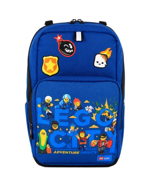 Lego 20L City Awaits Optimo Starter Kids Blue Backpack