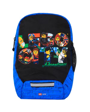 Lego 10L City Police Adventure Kids Black/Blue Backpack