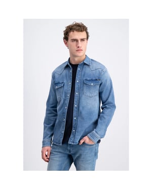 Gabbiano Heren overshirt avlon 3365312 4342 bleached blue