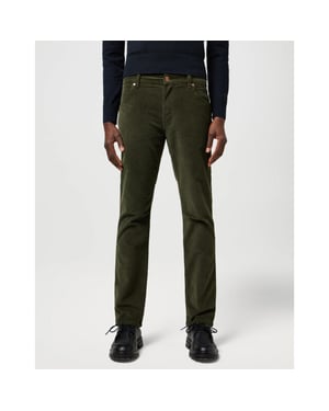 Wrangler Greensboro heren regular-fit corduroy forest night