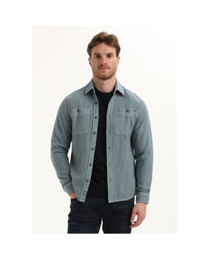 Gabbiano Heren overshirt 335740 5703 teal blue
