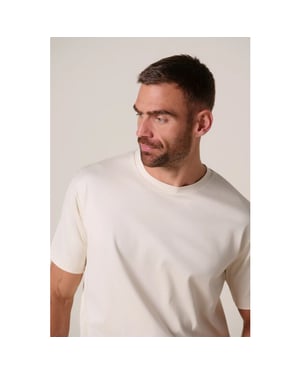 Profuomo Ppxt30002j t-shirt crew neck short sleeve raw white