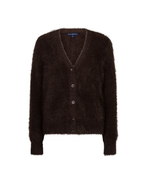 Red Button Rb fuzzy cardigan espresso