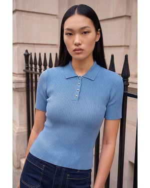 Polo Knit Top