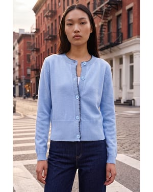 Stitch Trim Knit Cardigan