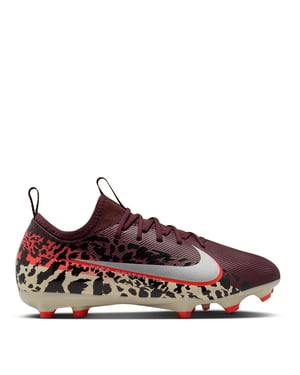 Boys Nike Zoom Mercurial Vapor 16 Juniors Firm Ground Football Boots in Burgundy/Print