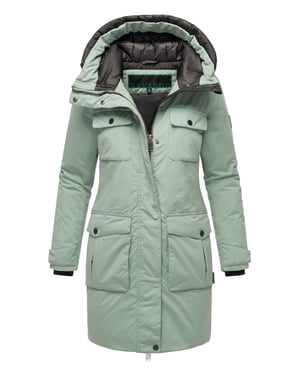 Navahoo Eissturm dames wintermantel met capuchon en fleecevoering