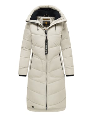 Marikoo dames winterjas Benikoo met capuchon & geribde kraag – warm en stijlvol