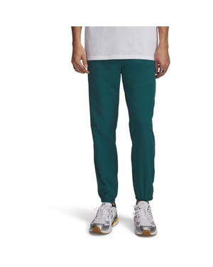Men's Under Armour Woven Joggers in Green/Black