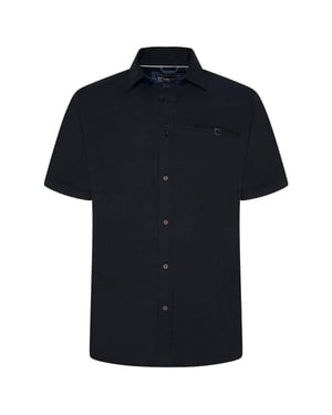 Kam Mens Plus Size Stretch Shirt Button Up Short Sleeve