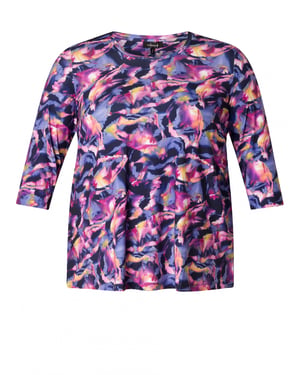 COLLETTA Olivie Tops - Dark Blue/Multi col