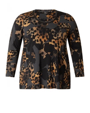 COLLETTA Maisie Tops - Black Multi Colour