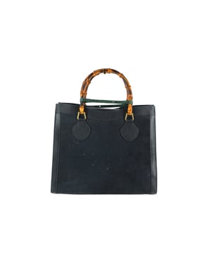 Gucci Vintage Suède Tote Bag Diana Bamboo