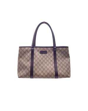 Gucci stoffen draagtas met monogram
