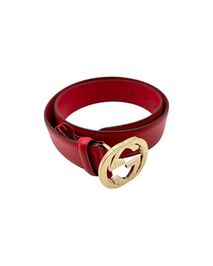 Gucci Läderbälte med Spänne