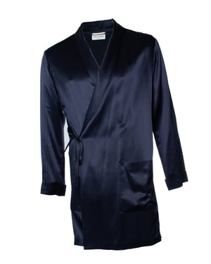 Saint Laurent, blå sidenkimono 2022