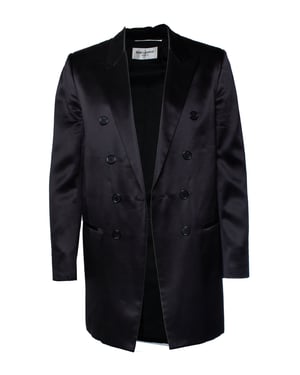 Saint Laurent, zwarte zijden blazer 2021