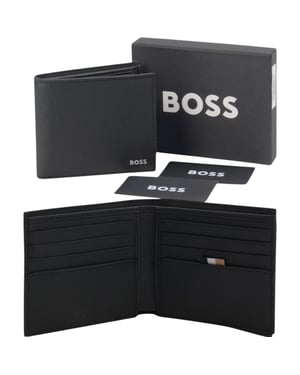 Hugo Boss Mens Leather Wallet Zair_8cc Bifold Credit Cardholder