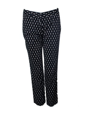 Prada, svarta grafiskt tryckta pantaloner