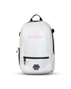Brabo Backpack fun white/holo hockey rugzak -