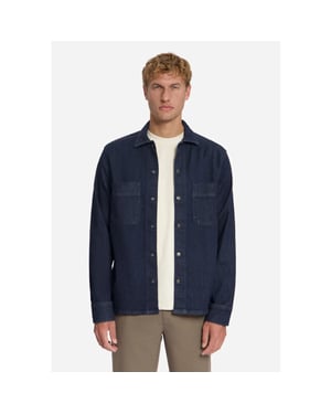 No Excess Heren overshirt 33590845 228 rinse denim