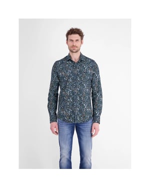 Lerros Heren overhemd 2681380 448 storm blue