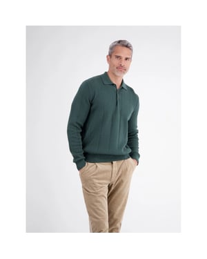 Lerros Heren polo 2685230 664 cedar green