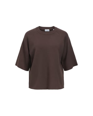 Object objreynard 2/4 knit pullover noos 23045103 seal brown