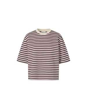mbyM Emrys-m t-shirt purple sugar stripe -