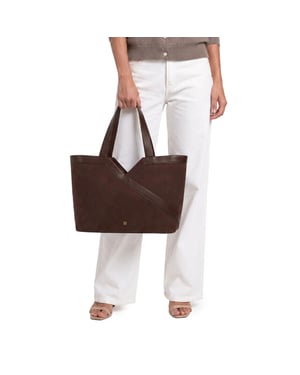 Nikkie Alvin suede shopper