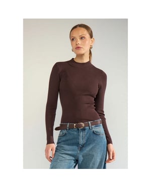 Nümph Nubia ls pullover noos 5698 black coffee