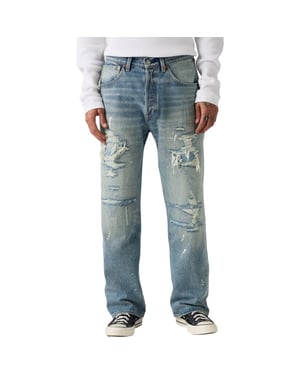 Levi's 501 loose larkspur painter