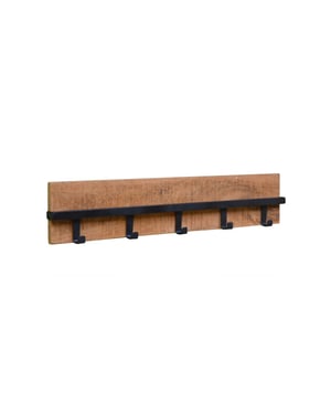 Brix kapstok ethan mangohout en gecoat staal 6x75x15