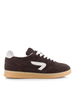 Hub Vancouver dark coffee/light bone lage sneakers heren