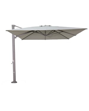 Garden Impressions Hawaii emperor telescoop zweefparasol 300x400 taupe/zand