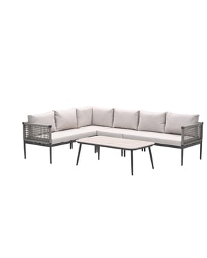 Garden Impressions Teramon loungeset 6-persoons met rope