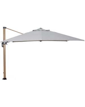 Garden Impressions Hawaii big pole ii zweefparasol 350x350 teak/royal sand