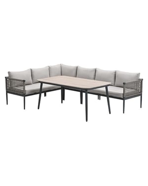 Garden Impressions Teramon loungeset met hoge tafel rope