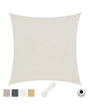 4gardenz Schaduwdoek waterafstotend vierkant 4x4 mtr -