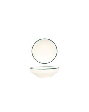 Rinart Serveerschaal green edge porselein 10 cm (100cc) set van 2